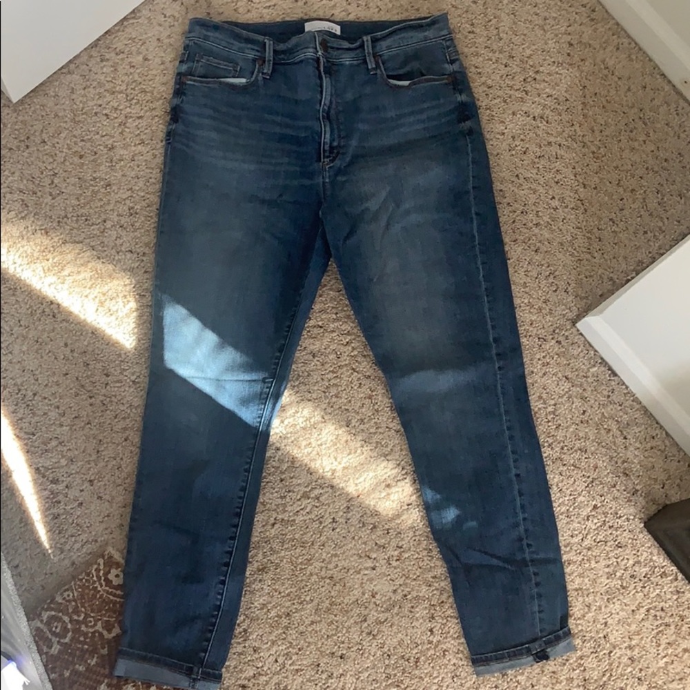 Loft modern high waisted skinny ankle Jean